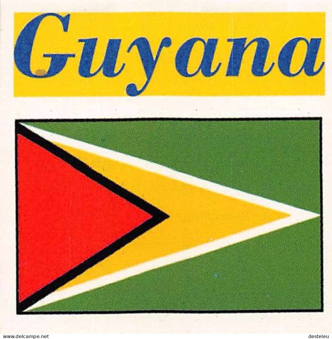 Flag Chromo - Guyana - 5 X 5 Cm - Other & Unclassified