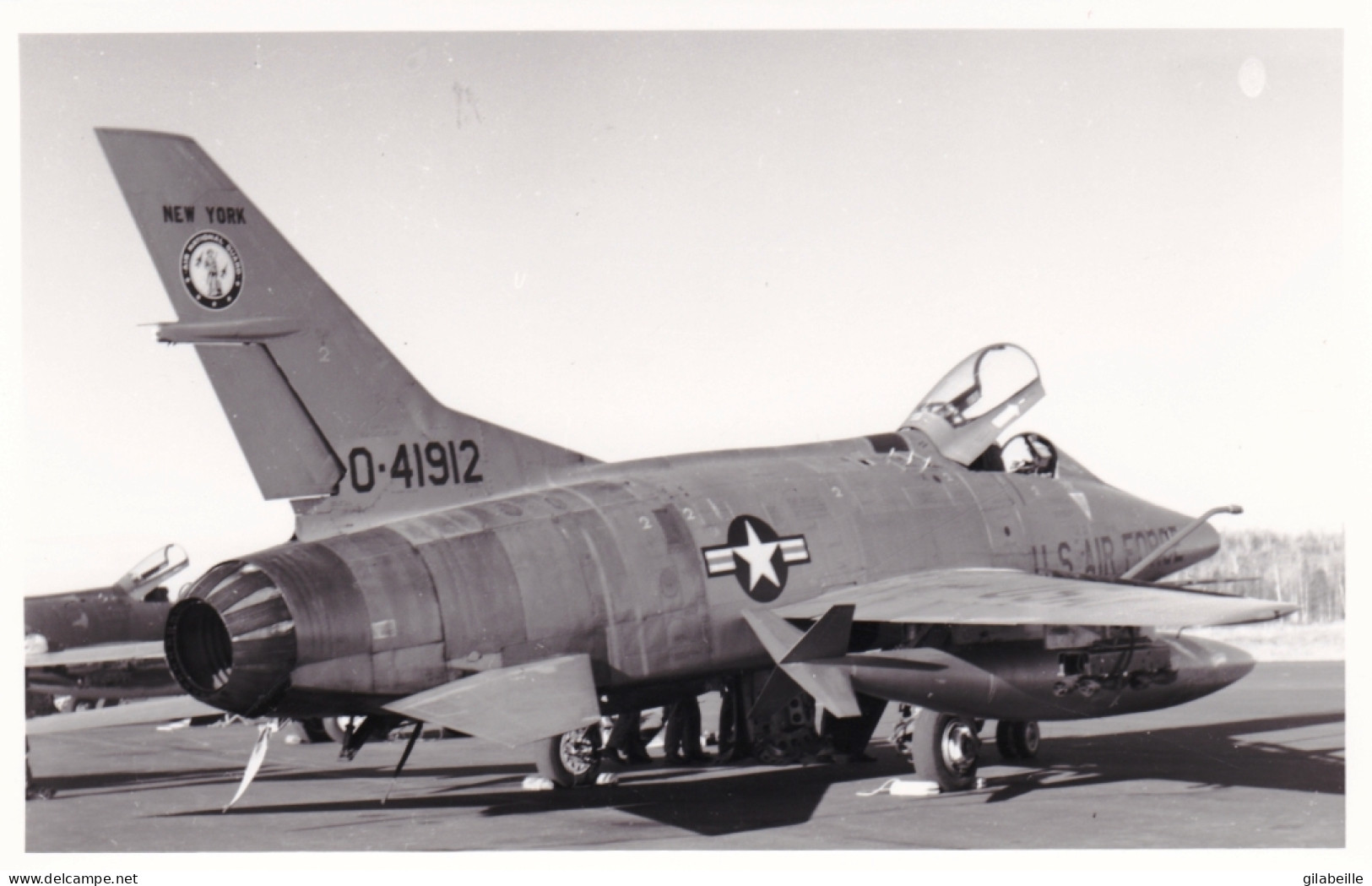 Photo Originale - Aviation - Militaria - Avion North American F-100 Super Sabre - US AIR FORCE - Aviación
