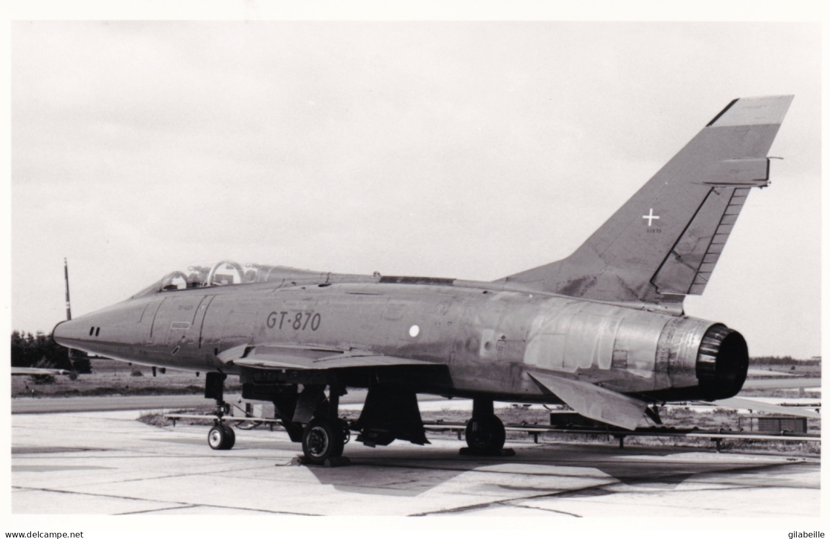 Photo Originale - Aviation - Militaria - Avion North American F-100 Super Sabre  - Aviación