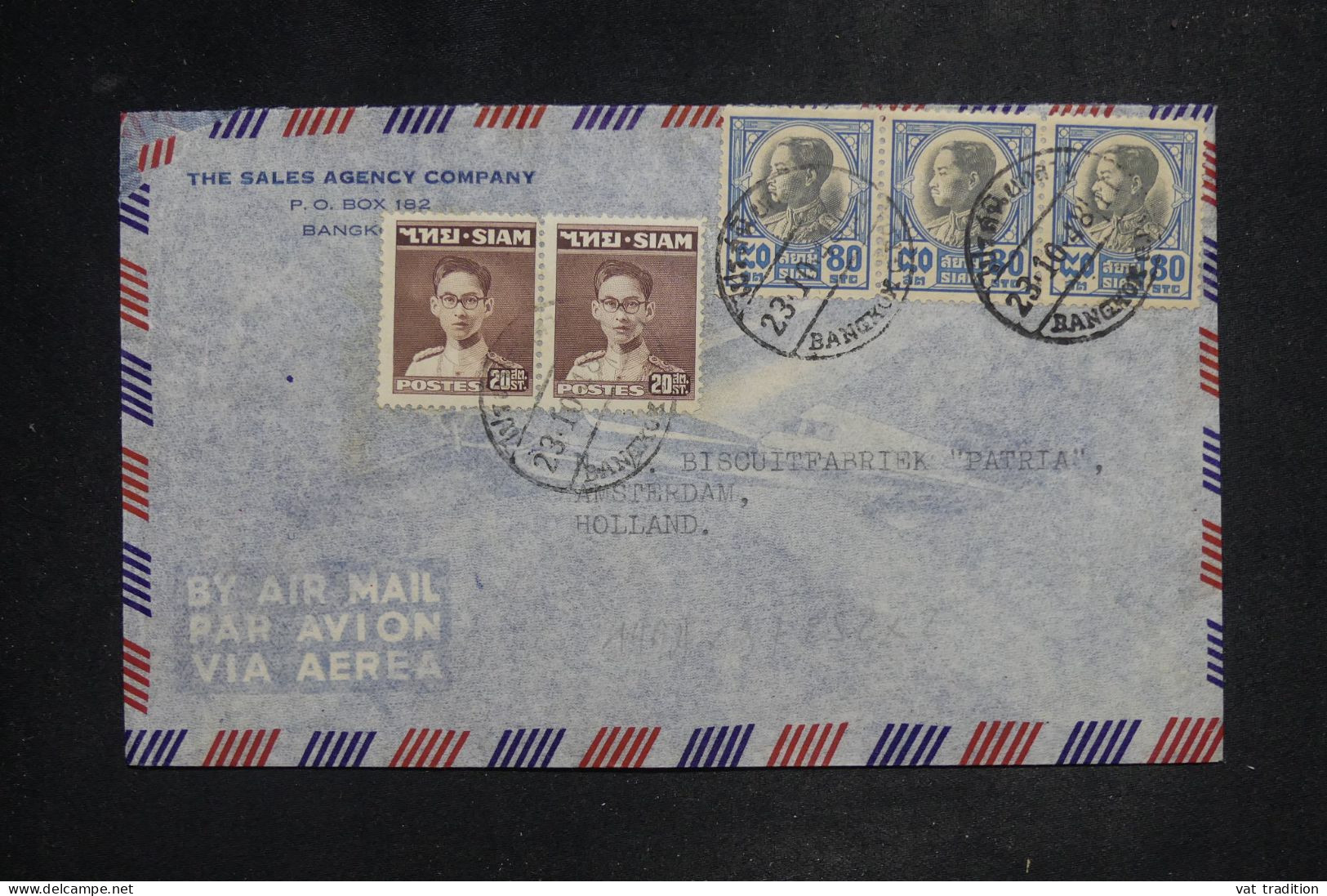 THAÏLLANDE - Lettre Par Avion > Pays-Bas - 1948 - A 2902 - Thaïlande