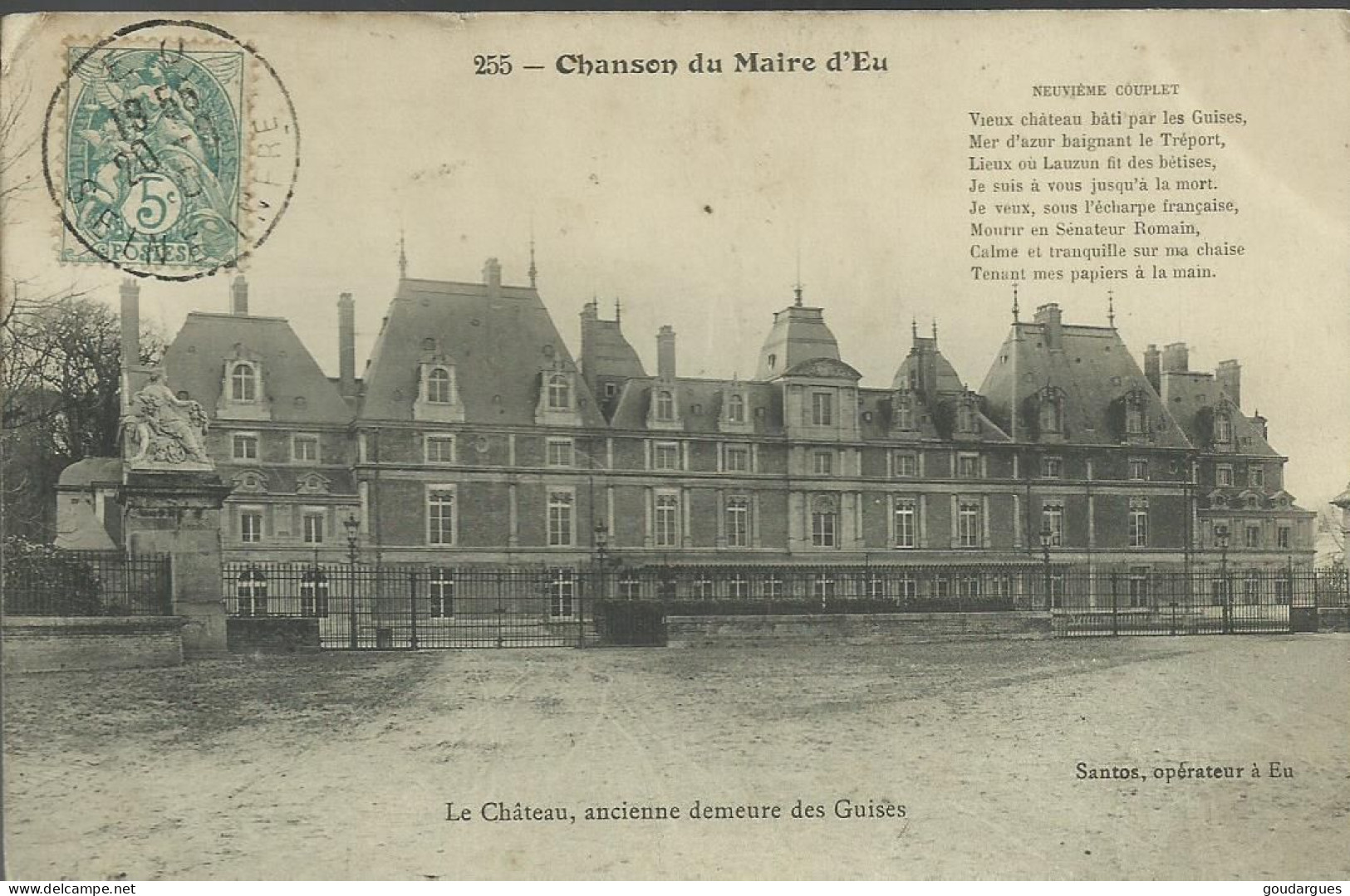 Chanson Du Maire D'Eu - Le Château, Ancienne Demeure Des Guises - (P) - Eu