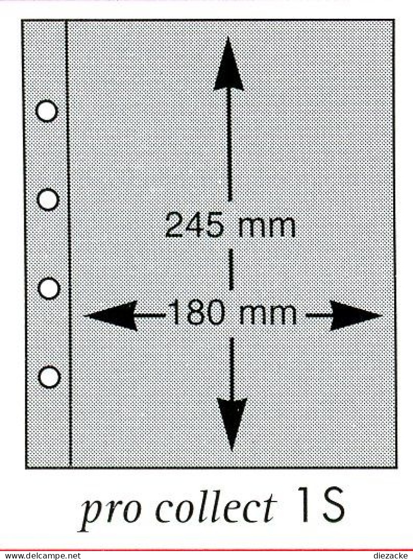 Deutsche Post Hüllen Schwarz "pro Collect Plus" 1S (10er Pack) Neuwertig ( - Other & Unclassified