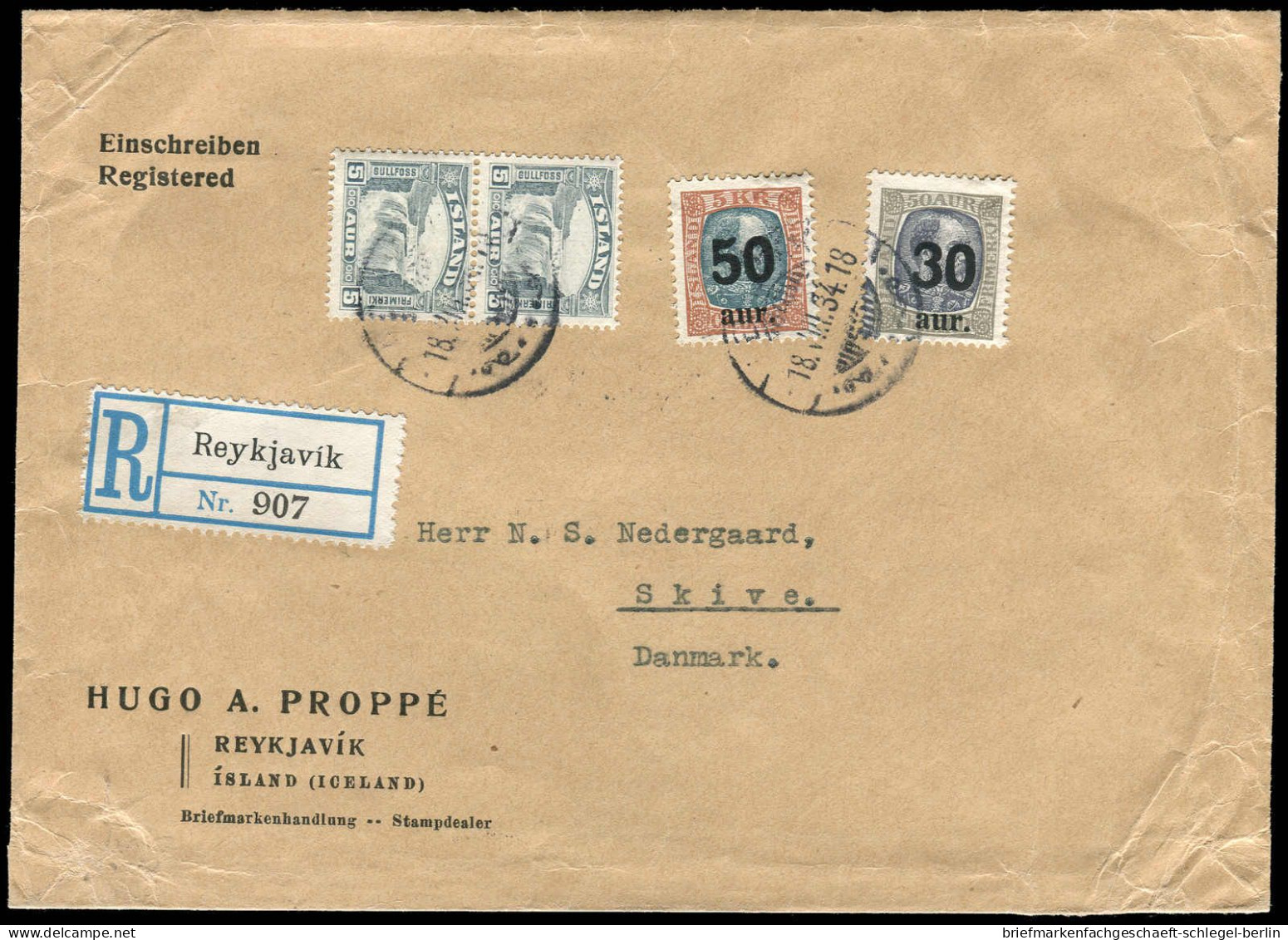 Island, 1925, 112-113, 150 (2), Brief - Sonstige & Ohne Zuordnung