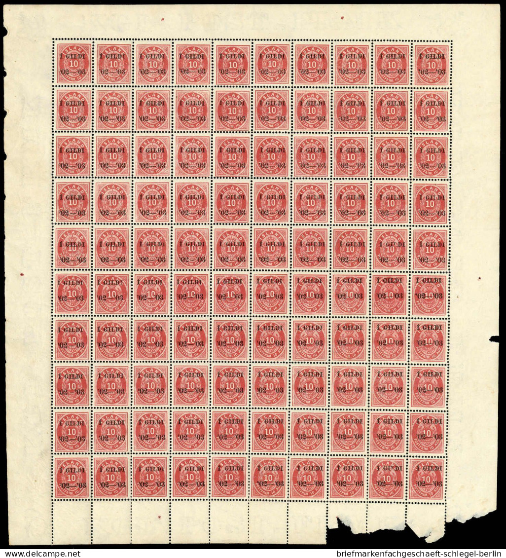 Island, 1902, 28 B (100), Postfrisch - Autres & Non Classés