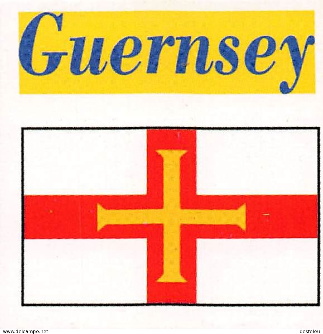 Flag Chromo - Guernsey - 5 X 5 Cm - Autres & Non Classés
