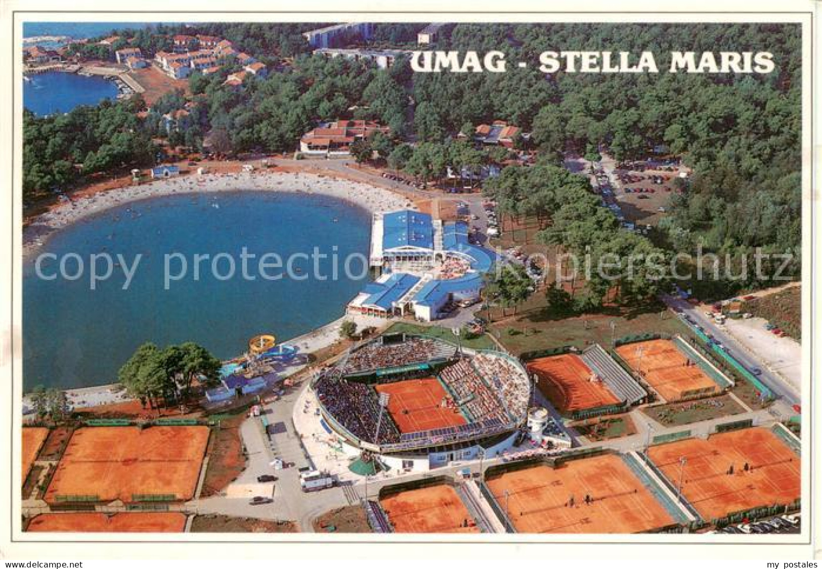 73855773 Umag Umago Istrien Stella Maris Fliegeraufnahme Umag Umago Istrien - Kroatien