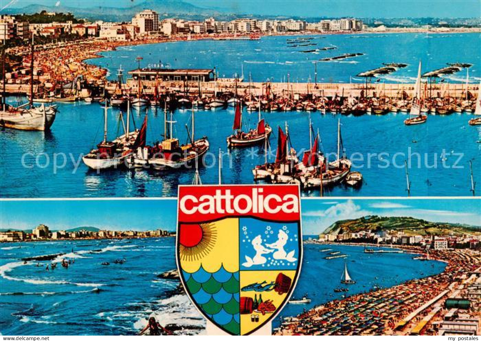 73855762 Cattolica  Provincia Rimini IT Panorama Hafenpartie Strand  - Andere & Zonder Classificatie