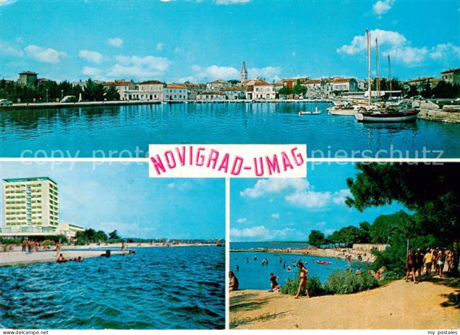 73855750 Novigrad Croatia Hafenpartie Hotel Strand  - Kroatien