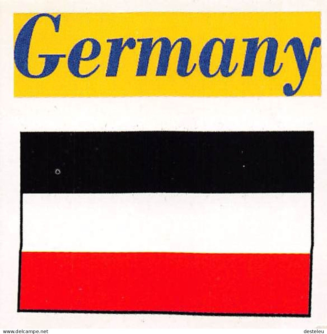 Flag Chromo - Germany - 5 X 5 Cm - Other & Unclassified