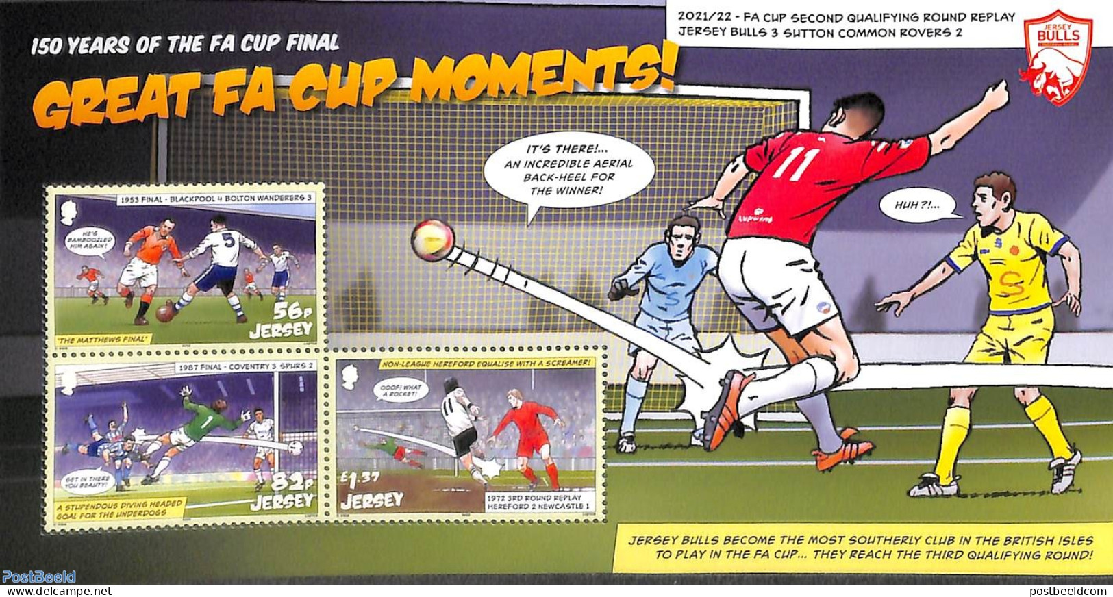 Jersey 2022 FA-Cup Moments S/s, Mint NH, Sport - Football - Art - Comics (except Disney) - Cómics