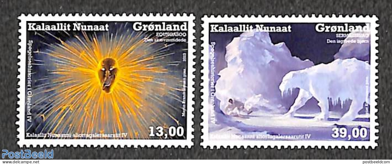 Greenland 2023 Ghost Stories 2v, Mint NH, Nature - Bears - Art - Fairytales - Unused Stamps
