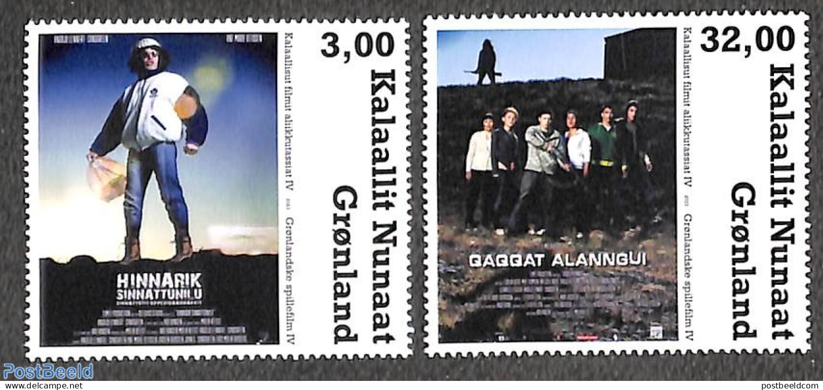 Greenland 2023 Movies 2v, Mint NH, Performance Art - Film - Unused Stamps