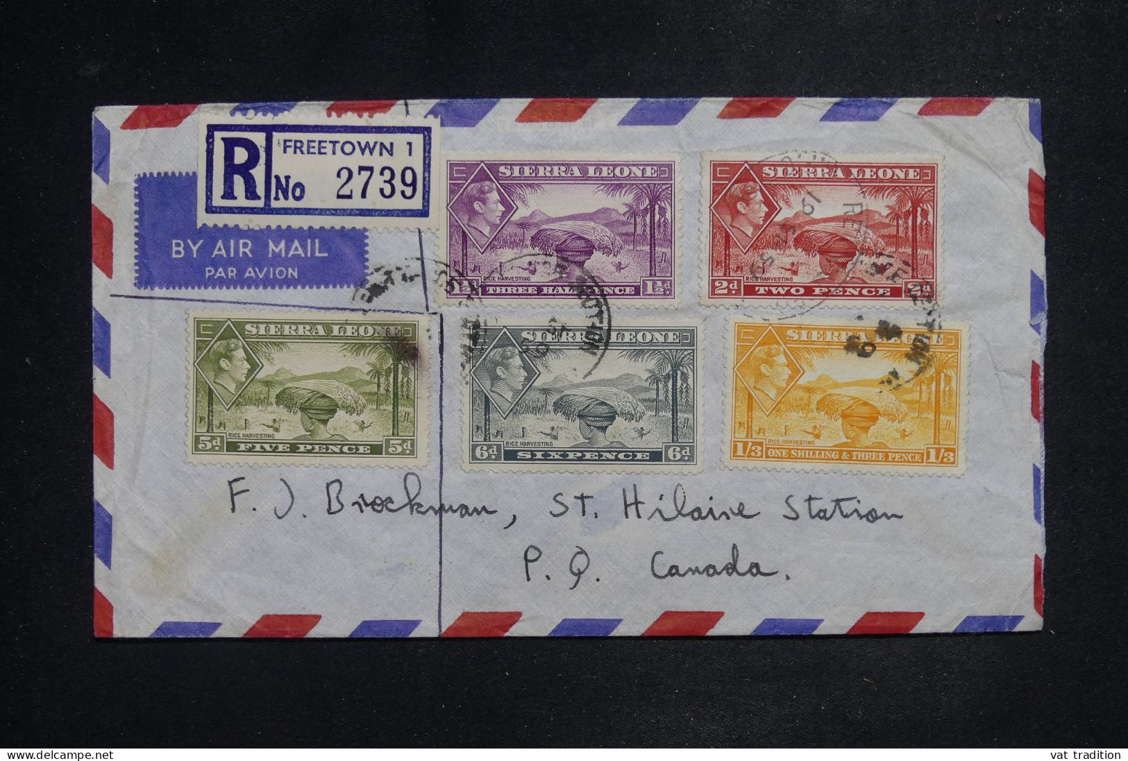 SIERRA LEONE - Lettre Recommandée Par Avion > Canada - 1959 - A 2906 - Sierra Leone (1961-...)