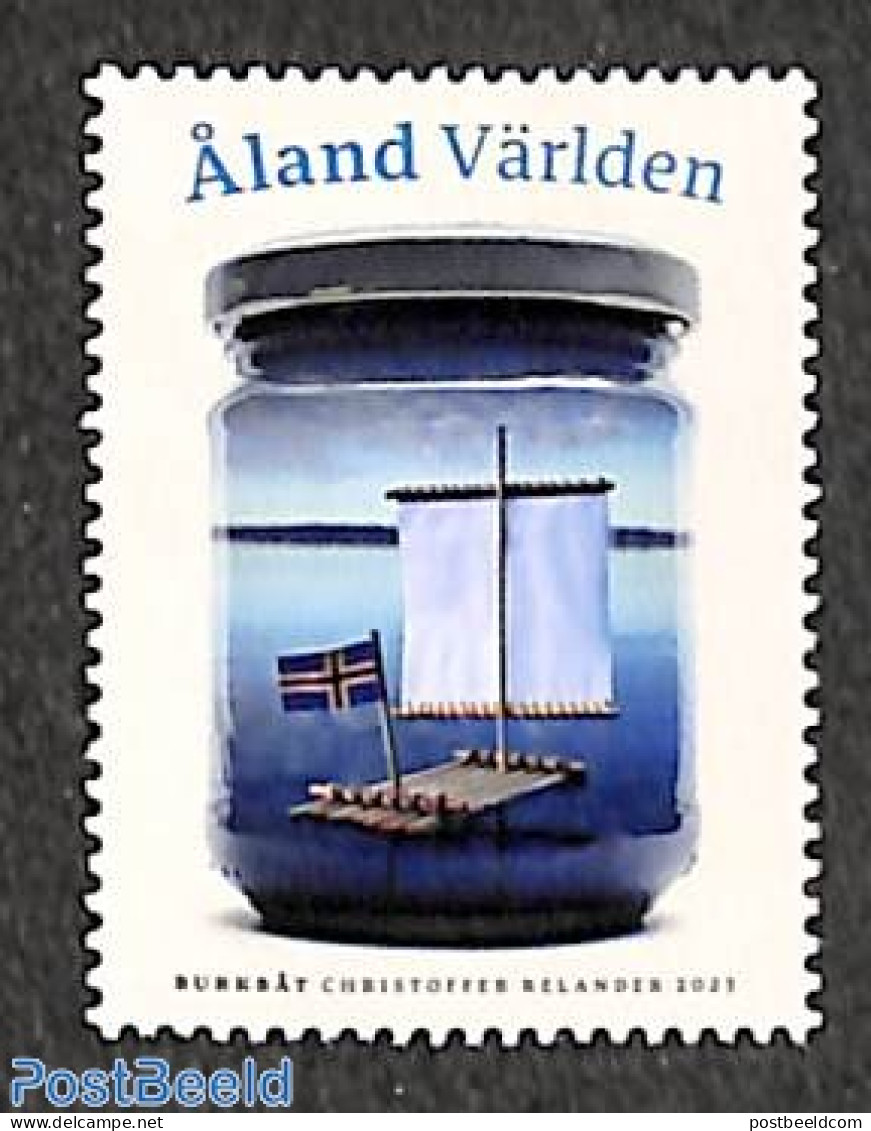 Aland 2023 Ship In A Bottle 1v, Mint NH, Transport - Ships And Boats - Barcos
