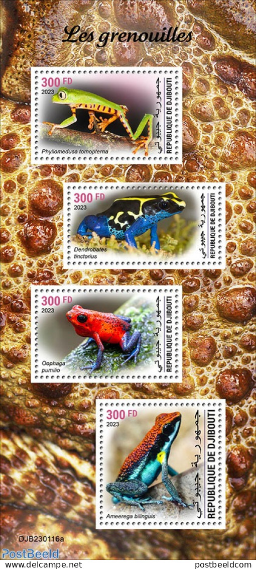 Djibouti 2023 Frogs, Mint NH, Nature - Frogs & Toads - Yibuti (1977-...)