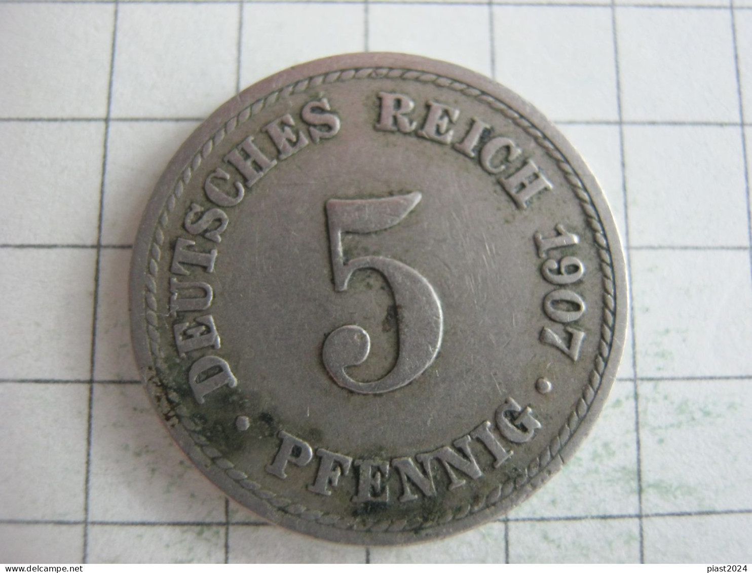 Germany 5 Pfennig 1907 F - 5 Pfennig