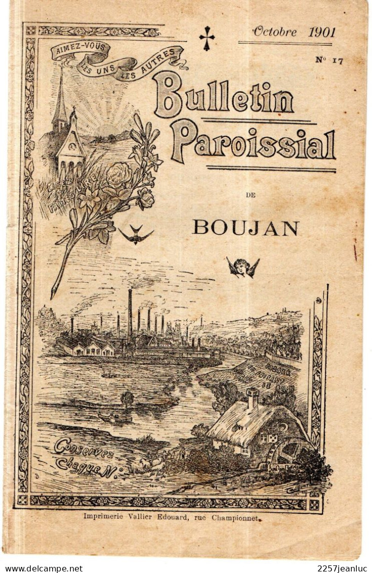 Bulletin Paroissial De Boujan Sur Libron De Novembre  1901.n : 17 De 12 Pages - Historische Dokumente