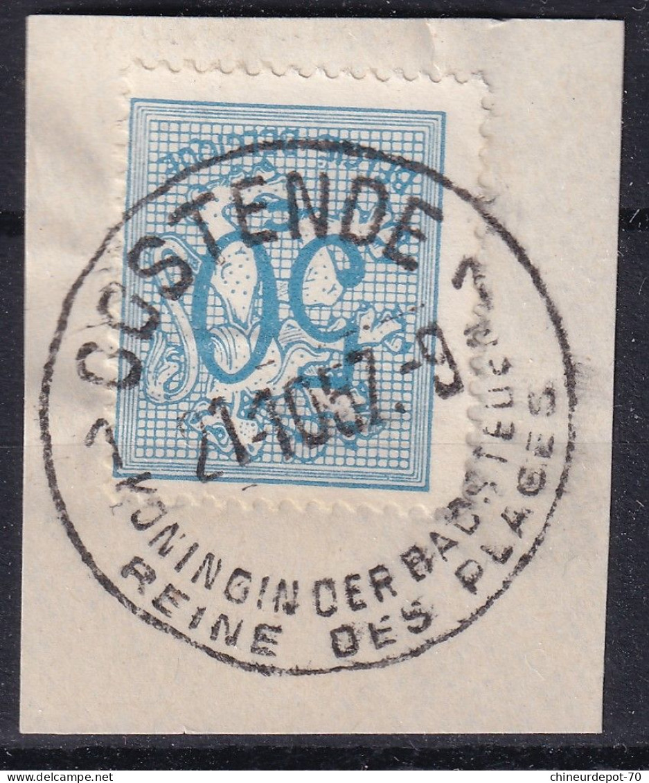 Timbres CHIFFRES OOSTENDE 1 REINE DES PLAGES - Usati