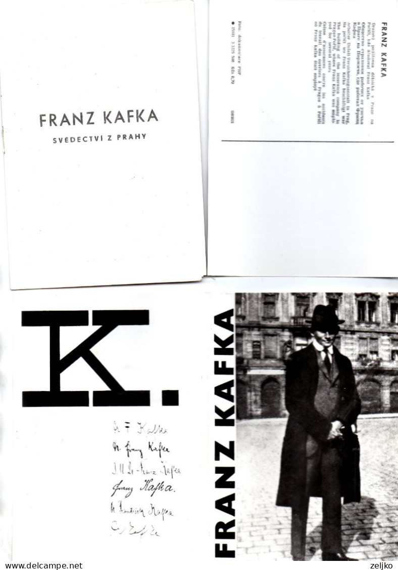 Franz Kafka, 12 Postcards, Lot - Schrijvers