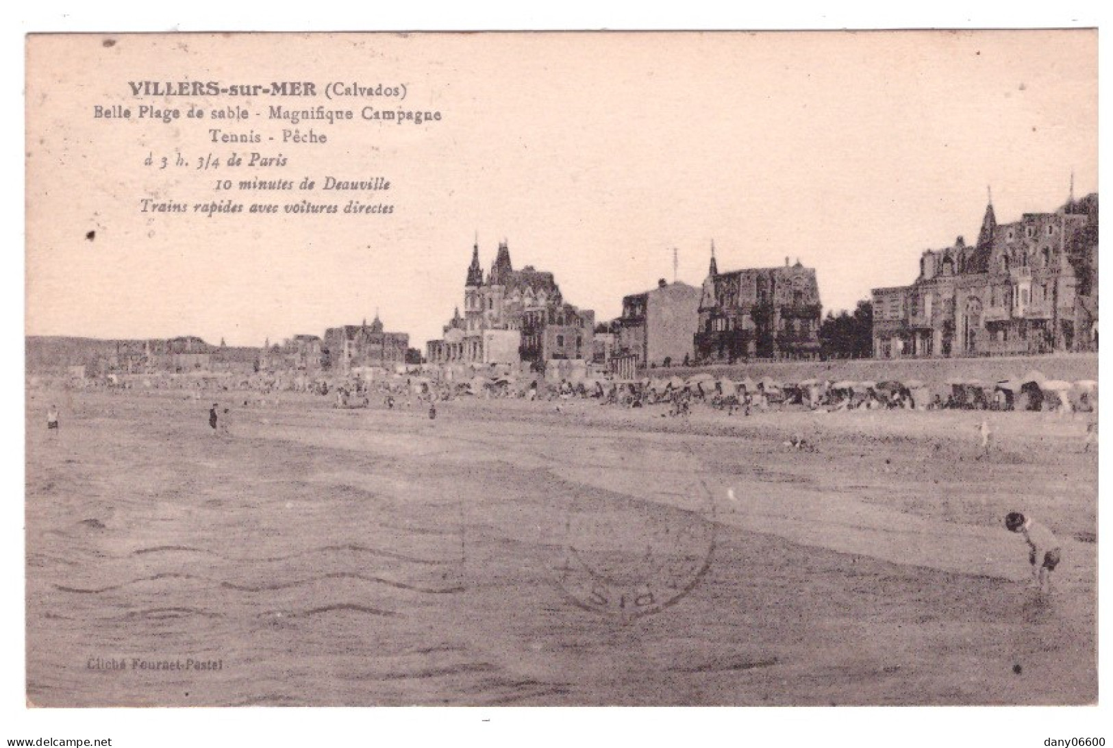 VILLERS SUR MER La Plage  (carte Animée) - Villers Sur Mer