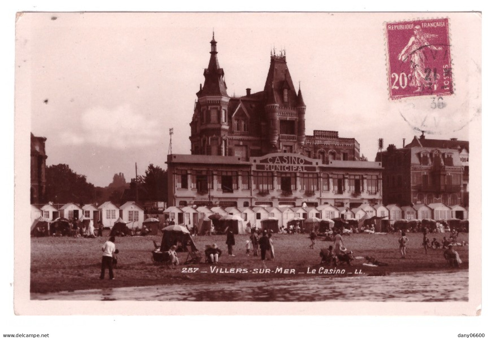 VILLERS SUR MER Le Casino  (carte Photo Animée) - Villers Sur Mer