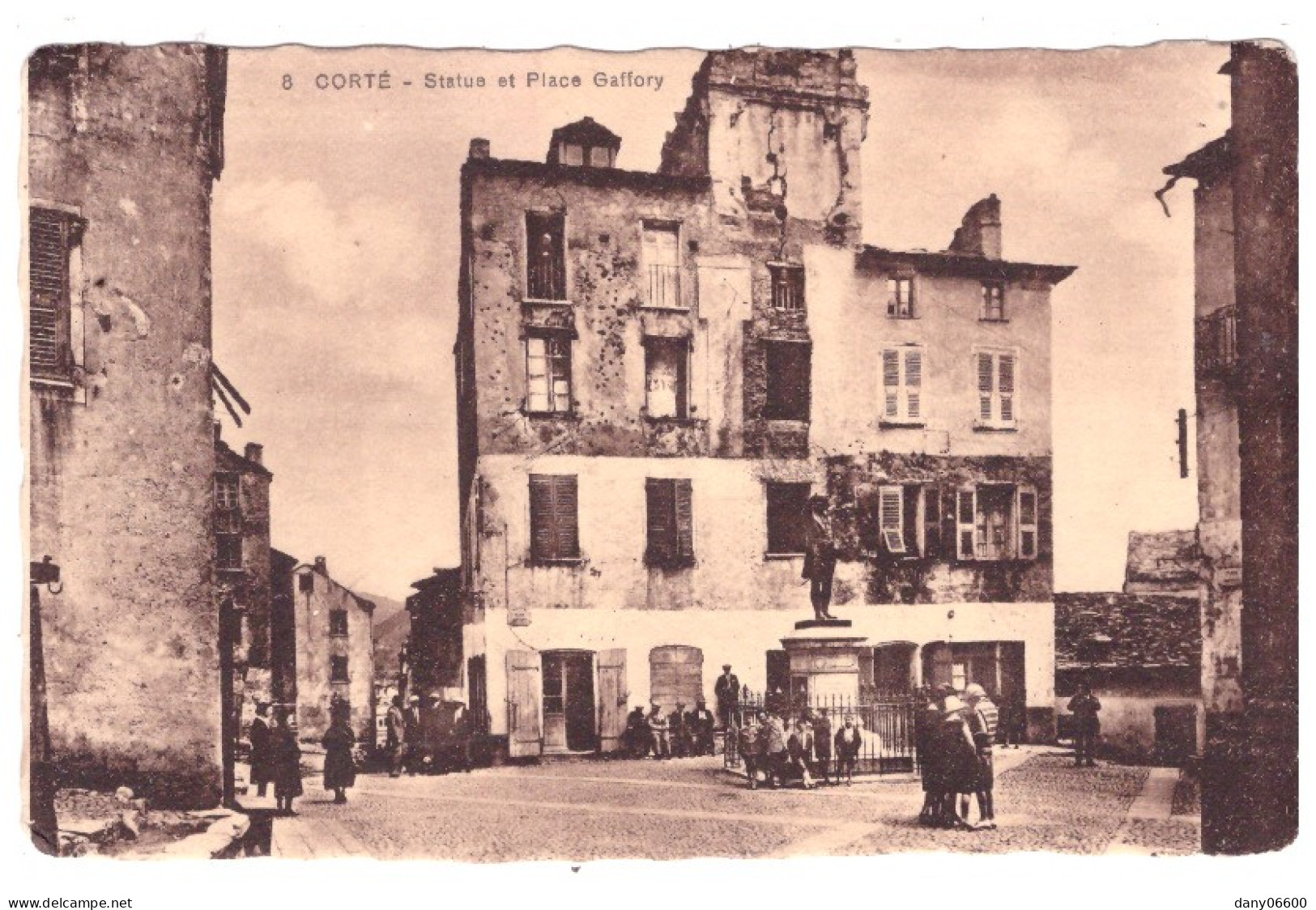 CORTE Place Gaffory (carte Animée) - Corte