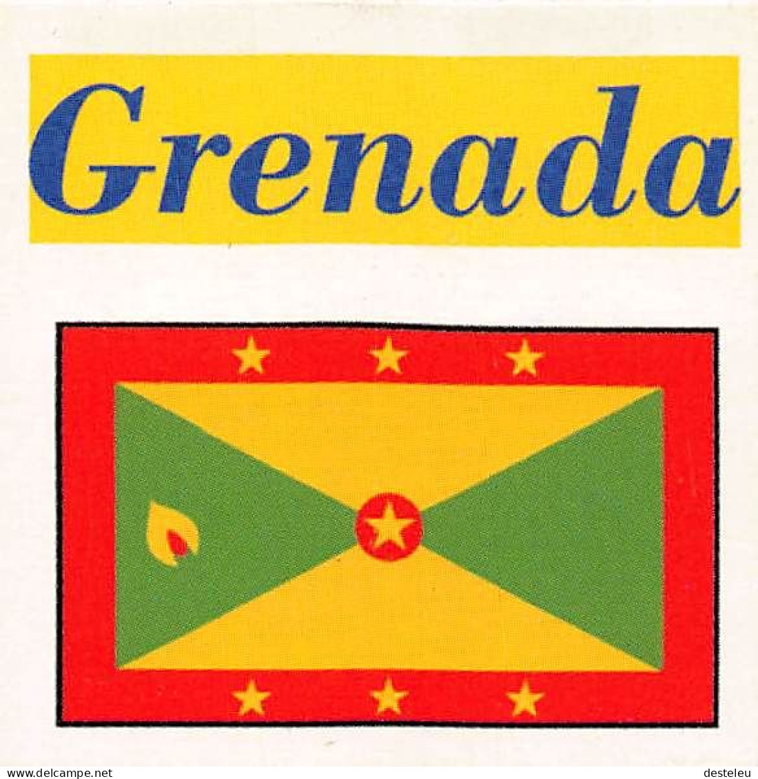 Flag Chromo - Grenada - 5 X 5 Cm - Other & Unclassified