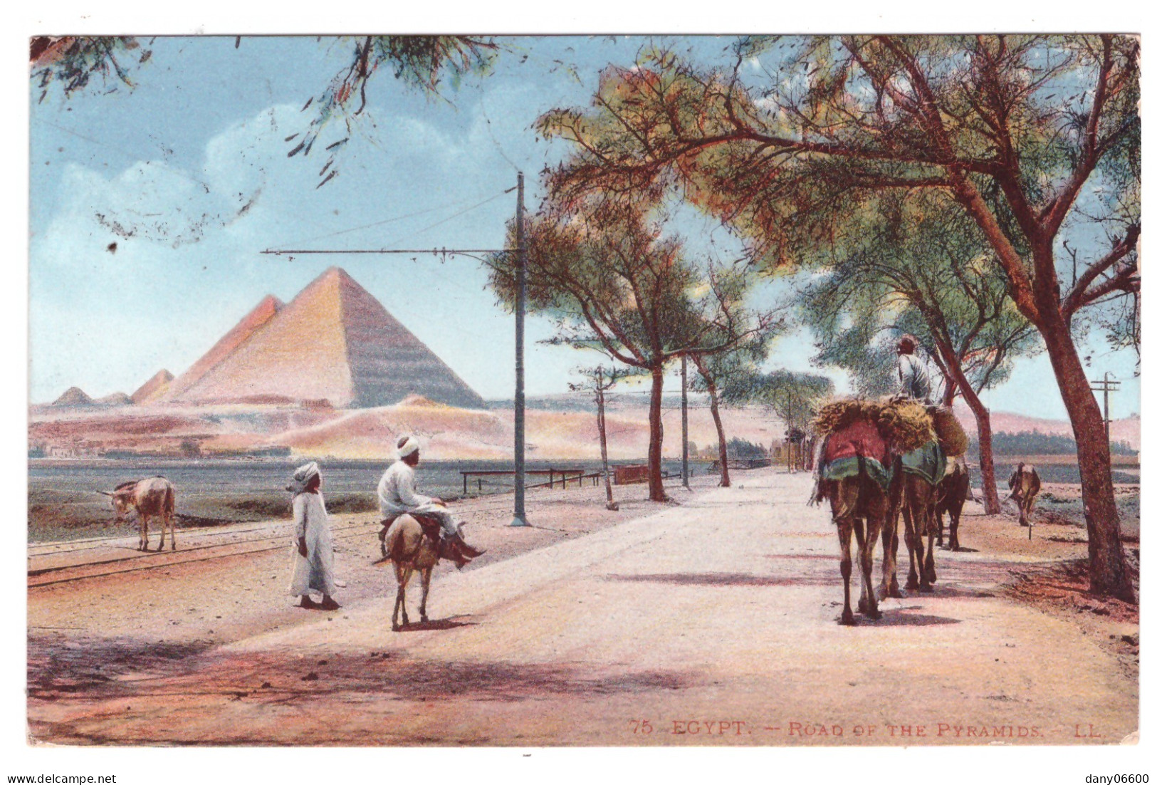 EGYPTE - Route Des Pyramides (carte Animée) - Andere & Zonder Classificatie