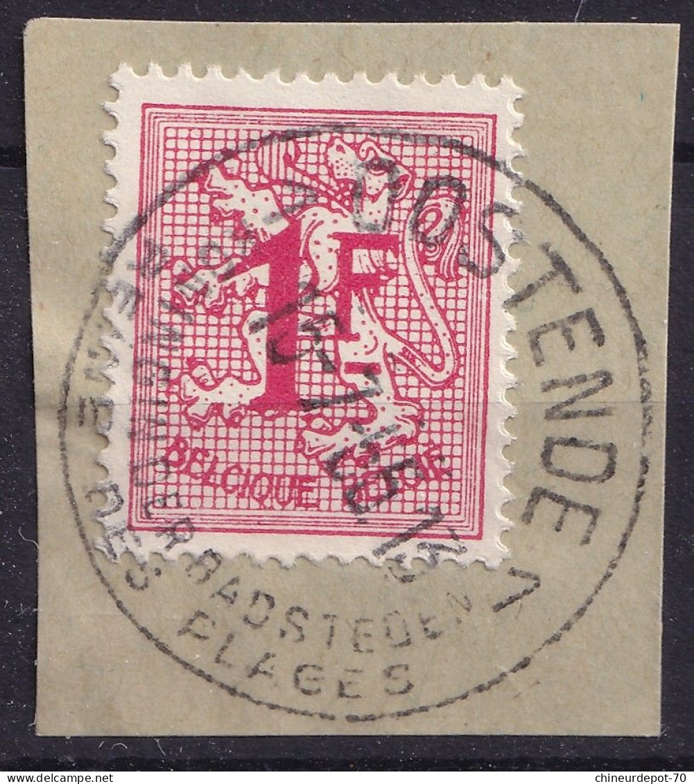 Timbres CHIFFRES OOSTENDE - Oblitérés