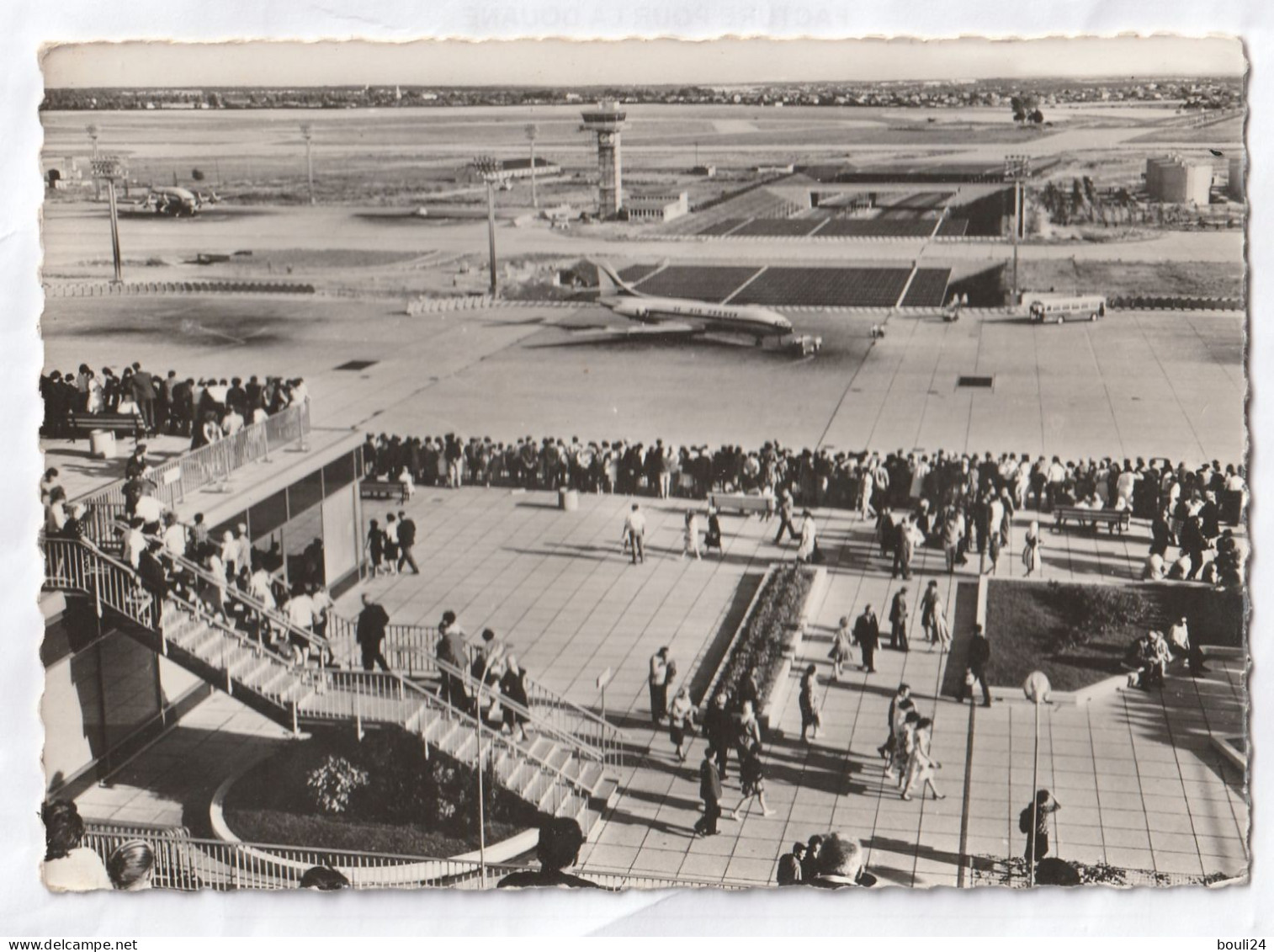 AEROPORT   PARIS ORLY LES PISTES VUES ES TERRASSES   CARTE  CIRCULEE - Aérodromes