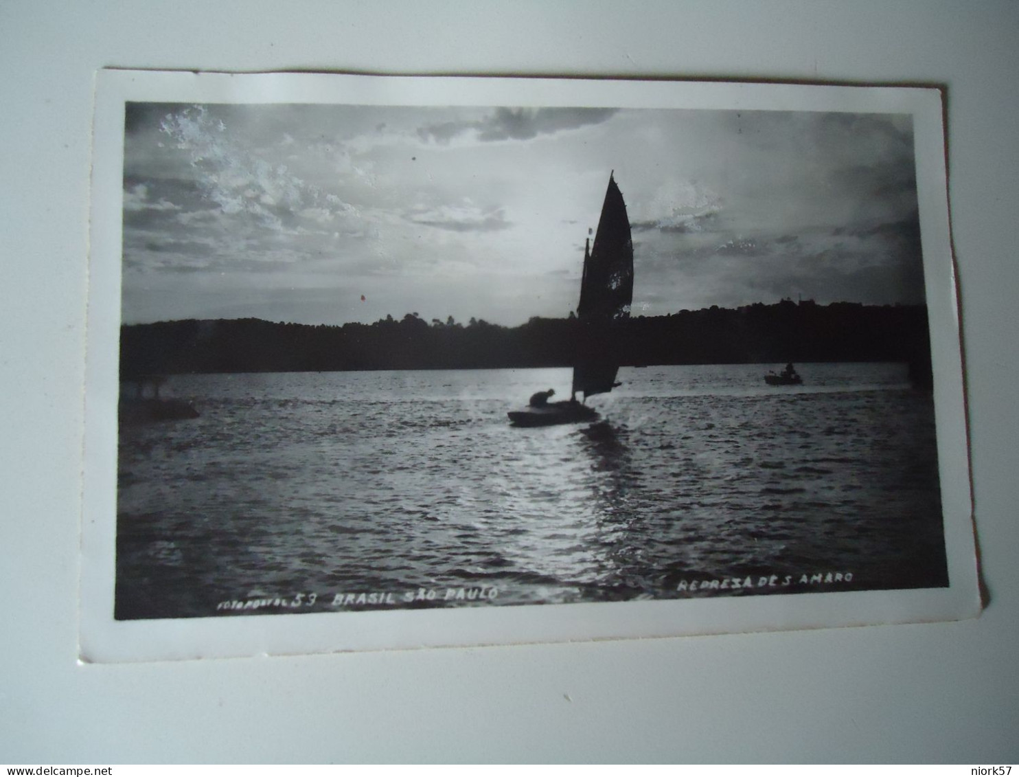 BRAZIL  SAO PAOLO  POSTCARDS 1951  BOATS      FOR MORE PURCHASES 10% DISCOUNT - Sonstige
