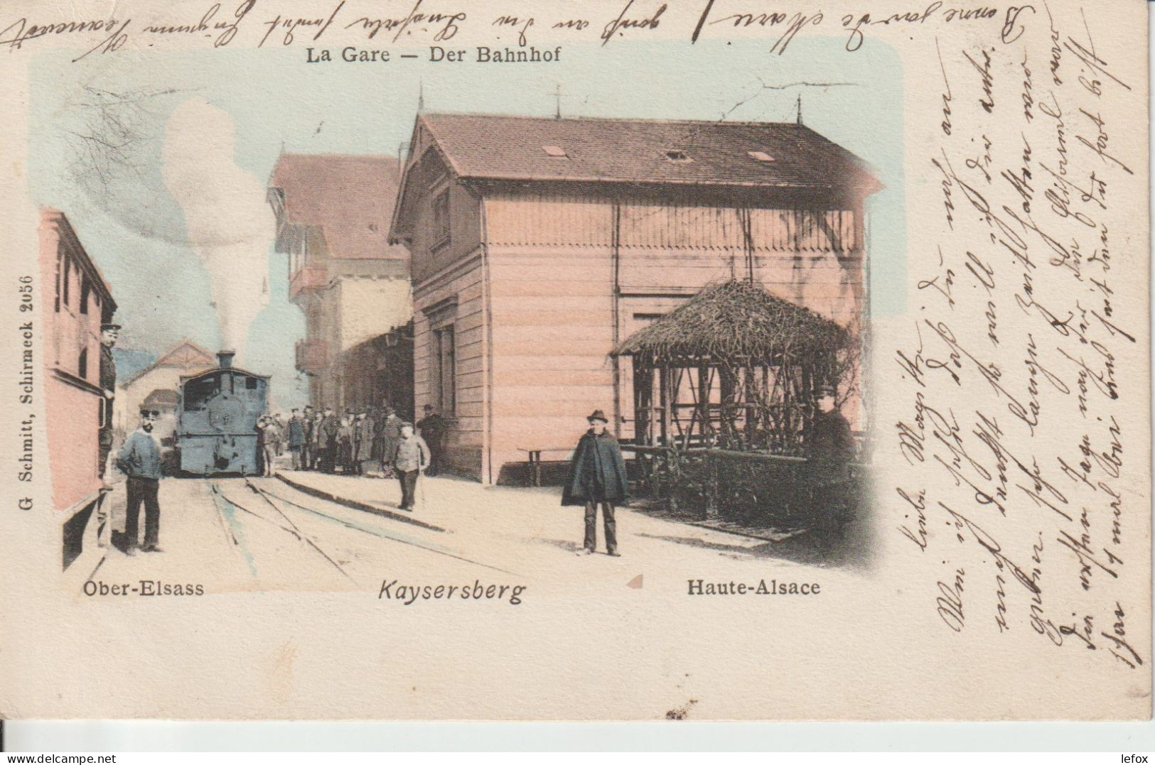 KAYSERBERG LA GARE COULEUR 1906 - Kaysersberg