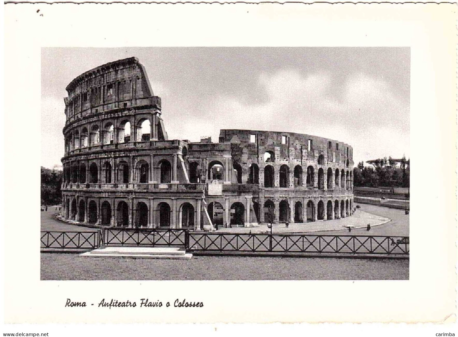 1953 L.12 TURISMO RAPALLO CARTOLINA COLOSSEO PER FRANCIA - 1946-60: Storia Postale