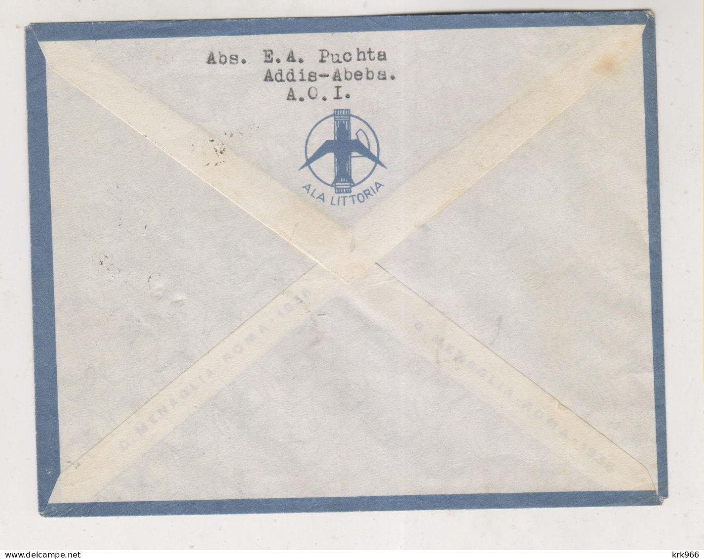 ITALY ERITREA 1937 ADDIS ABEBA ( ETHIOPIA )  Nice Airmail Cover To Germany - Eritrea