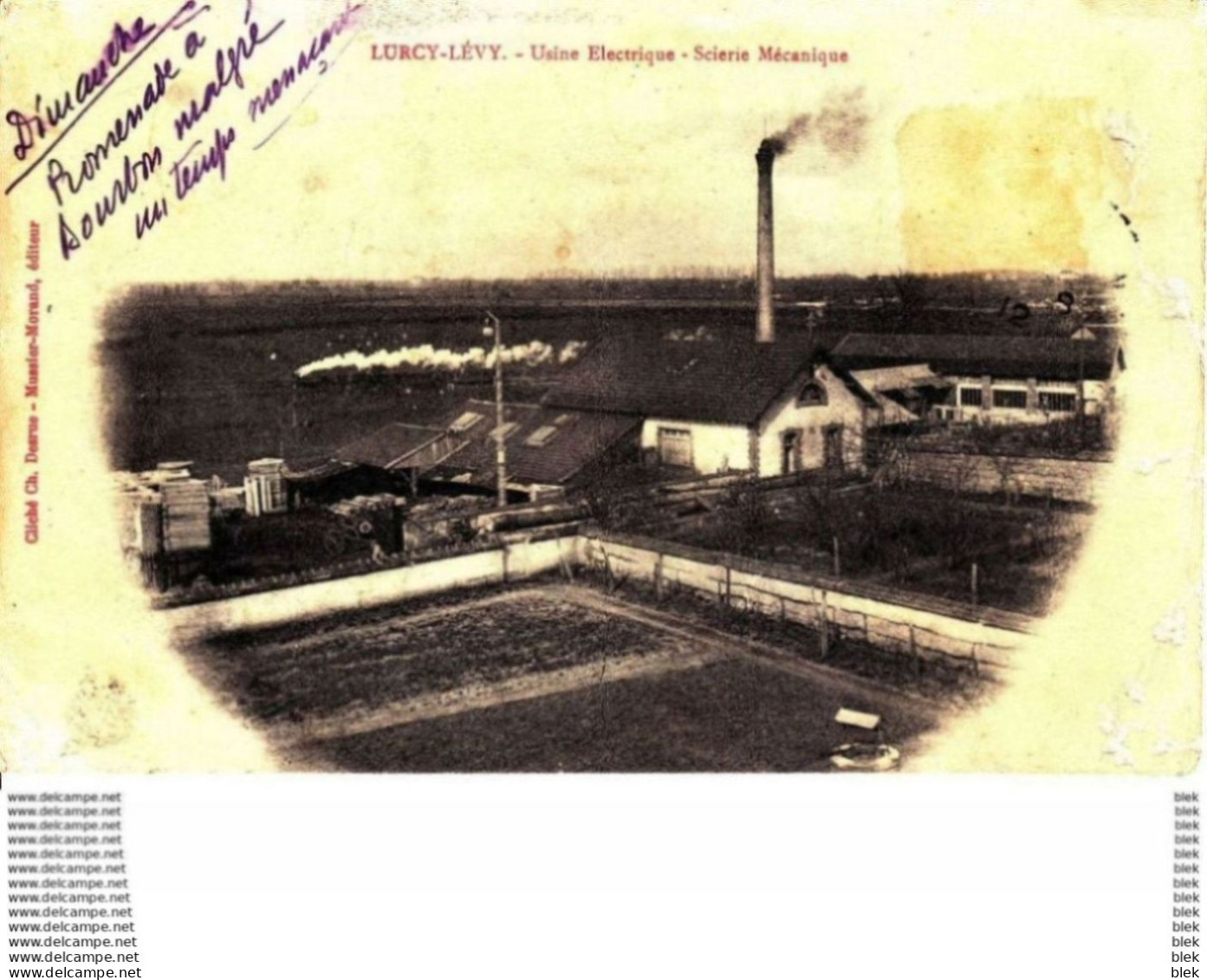 03. Allier : Lurcy - Lévy : Usine Electrique  . Scierie Mécanique  . - Otros & Sin Clasificación