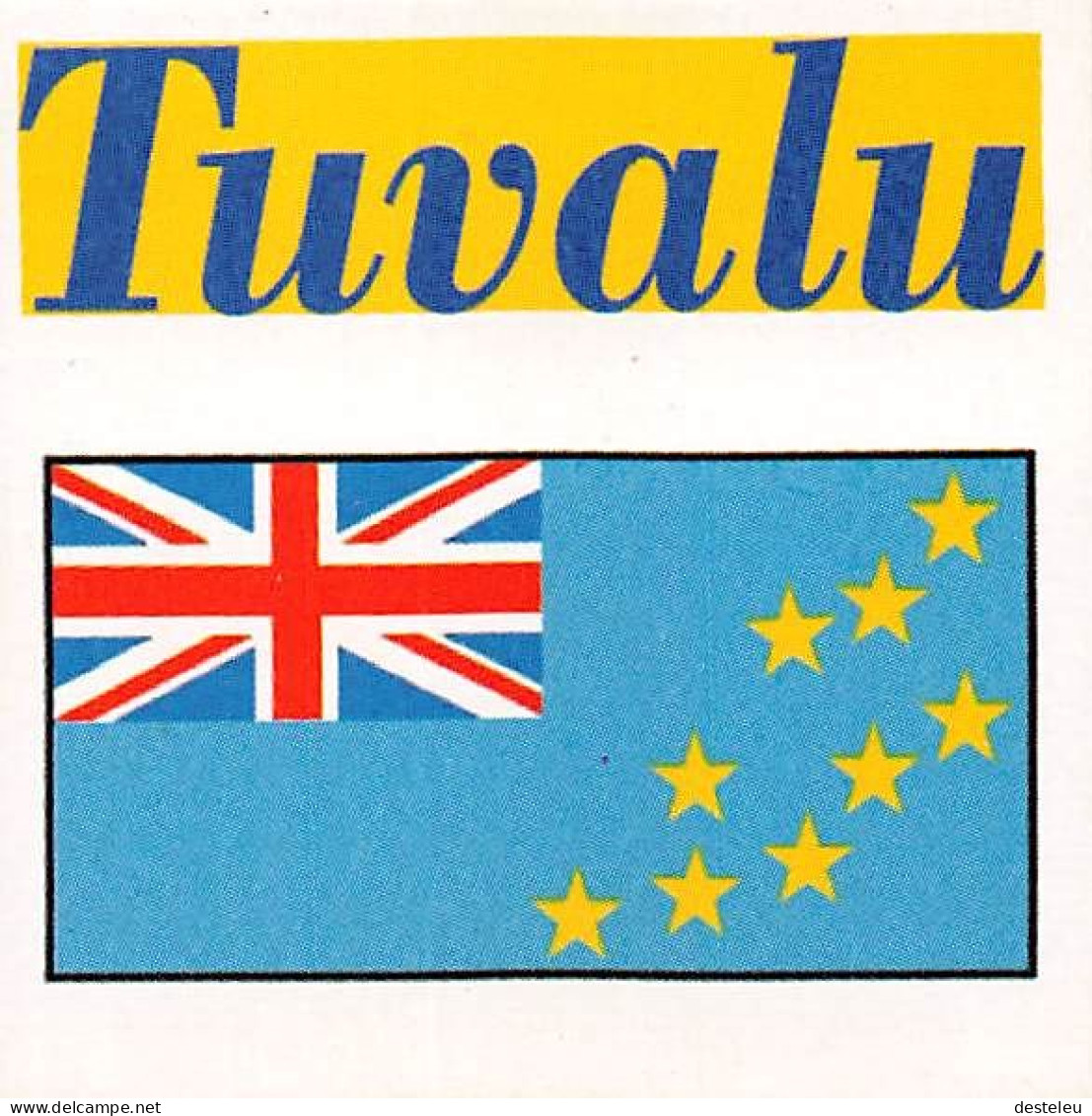 Flag Chromo - Tuvalu - 5 X 5 Cm - Autres & Non Classés