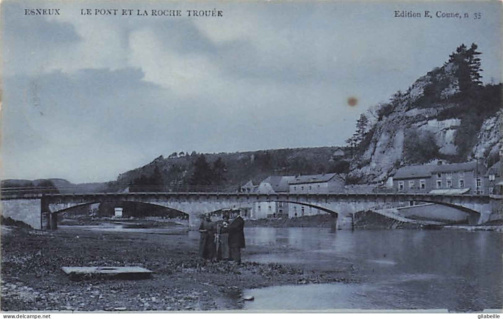 ESNEUX - Le Pont Et La Roche Trouée - 1908 - Esneux