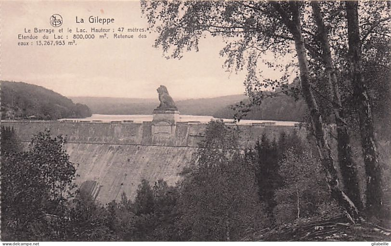 LA GILEPPE  - Le Barrage - Lot 19 CARTES - Gileppe (Barrage)