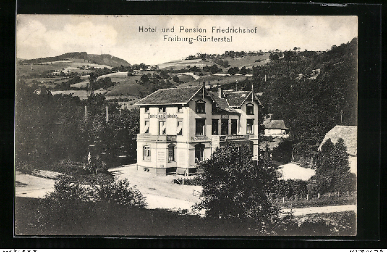 AK Freiburg-Günterstal, Hotel Und Pension Friedrichshof  - Freiburg I. Br.