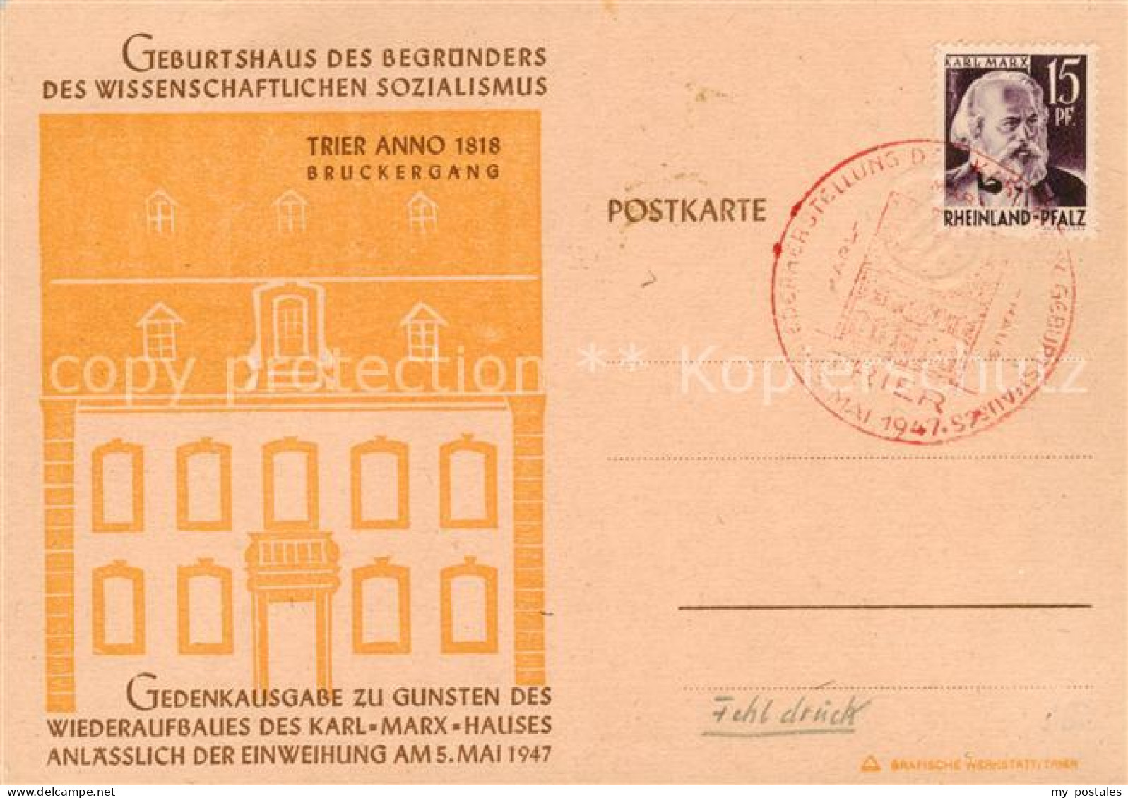 73855404 Trier Karl Marx Geburtshaus Des Begruenders Des Wissenschaftlichen Sozi - Trier