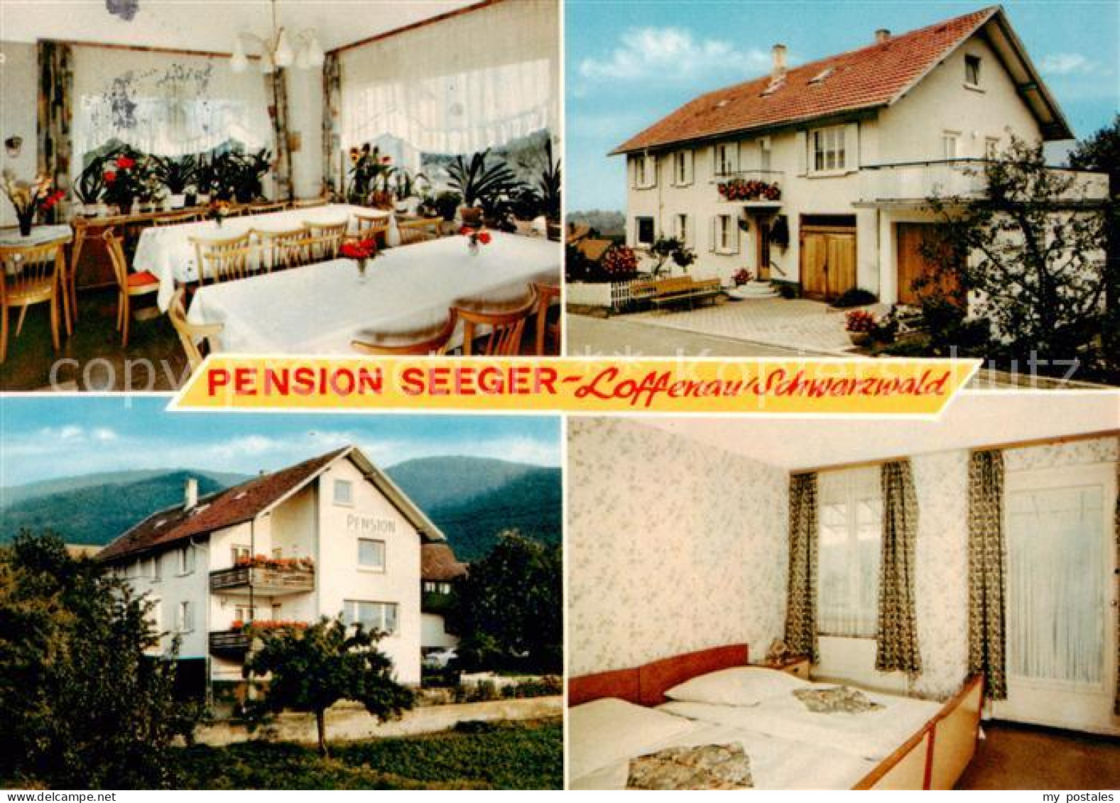 73855390 Loffenau Bad Herrenalb Pension Seeger Gastraum Fremdenzimmer Loffenau B - Bad Herrenalb