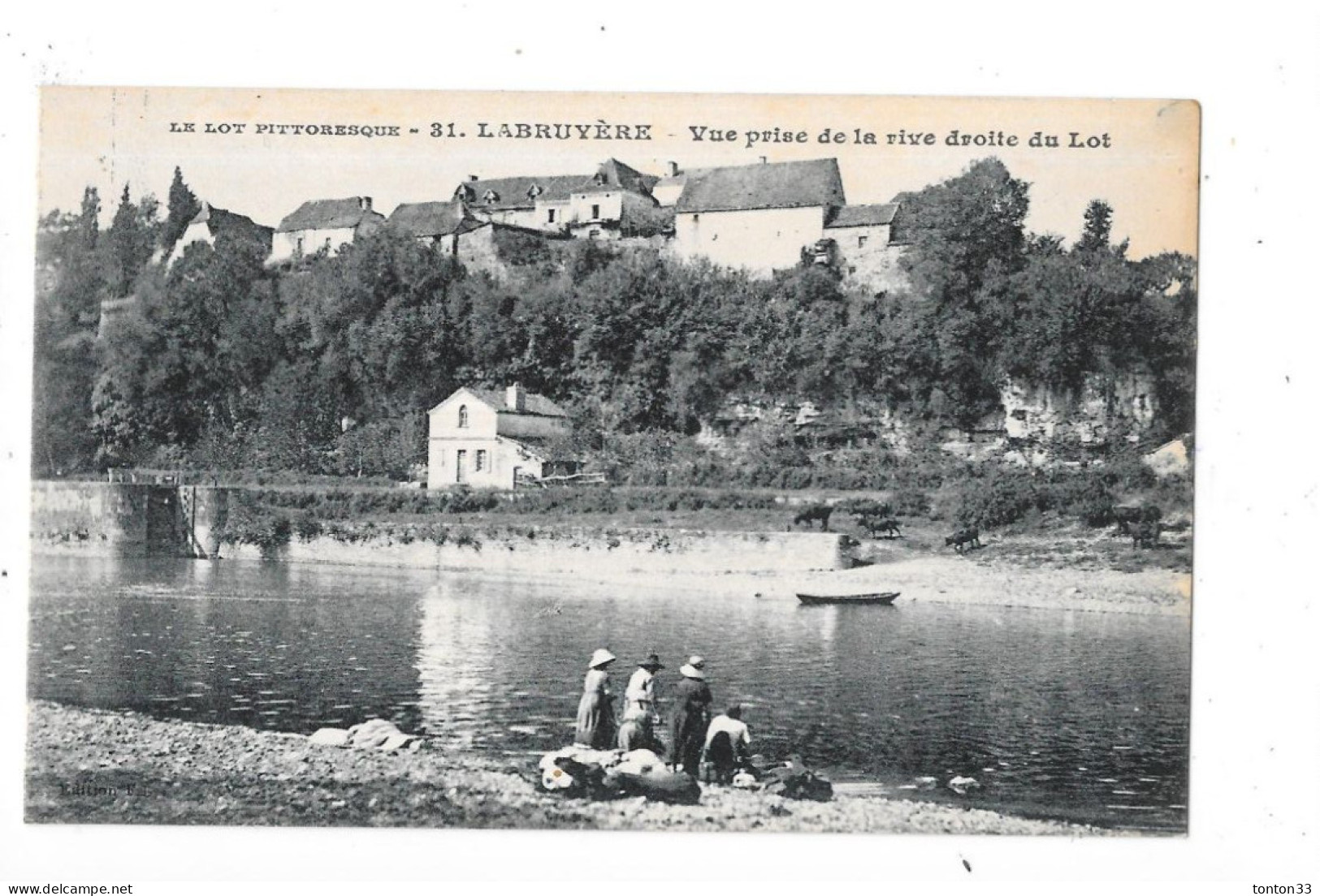 LABRUYERE - 46 - Vue Prise De La Rive Droite Du Lot - VUE RARE - TOUL 7 - - Sonstige & Ohne Zuordnung