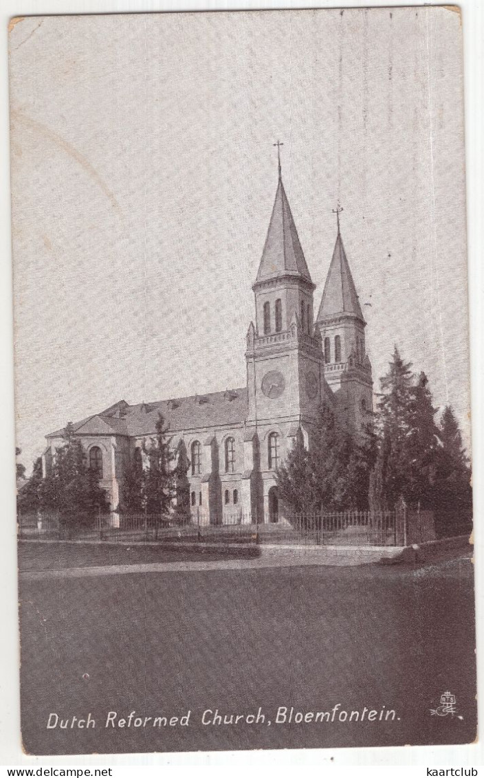 Dutch Reformed Church, Bloemfontein. - (South-Africa) - 1910 - Raphael Tuck & Sons - Deale Bros., Bloemfontein - Sud Africa