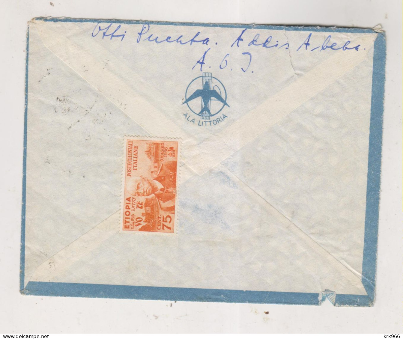 ITALY ERITREA 1937 ADDIS ABEBA ( ETHIOPIA )  Nice Airmail Cover To Germany - Eritrea