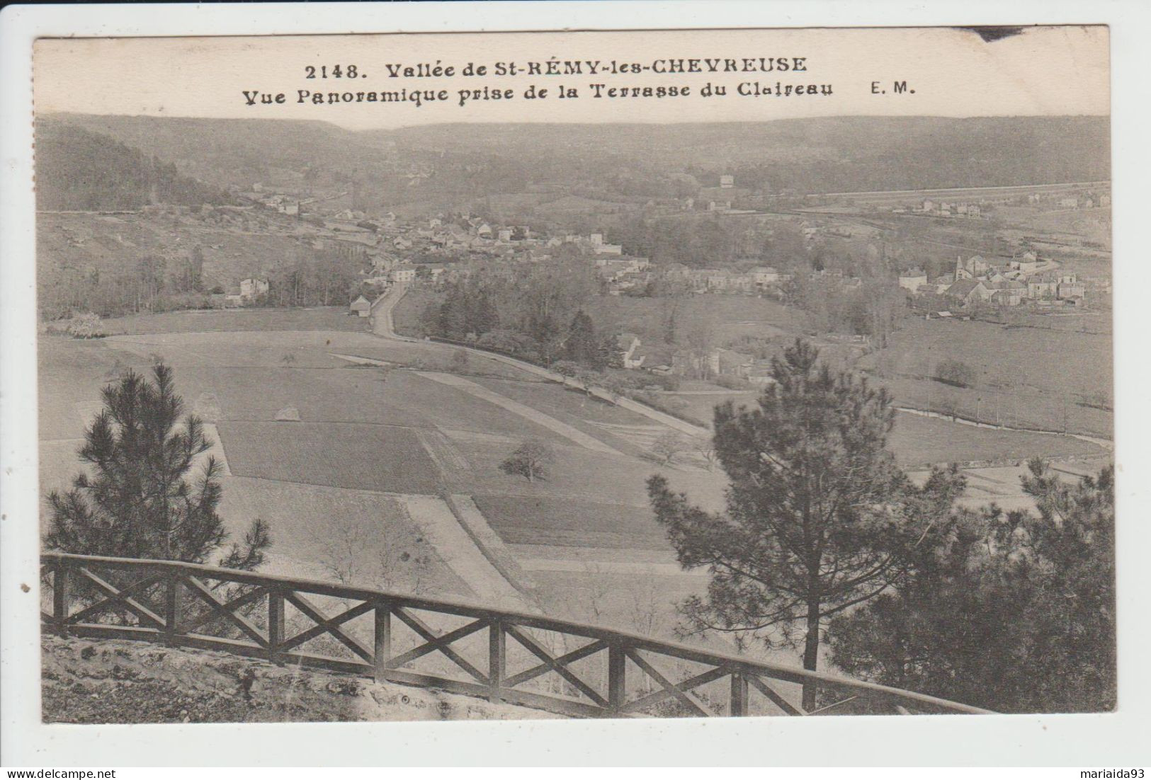 SAINT REMY LES CHEVREUSE - YVELINES - VUE PANORAMIQUE PRISE DE LA TERRASSE DU CLAIREAU - St.-Rémy-lès-Chevreuse