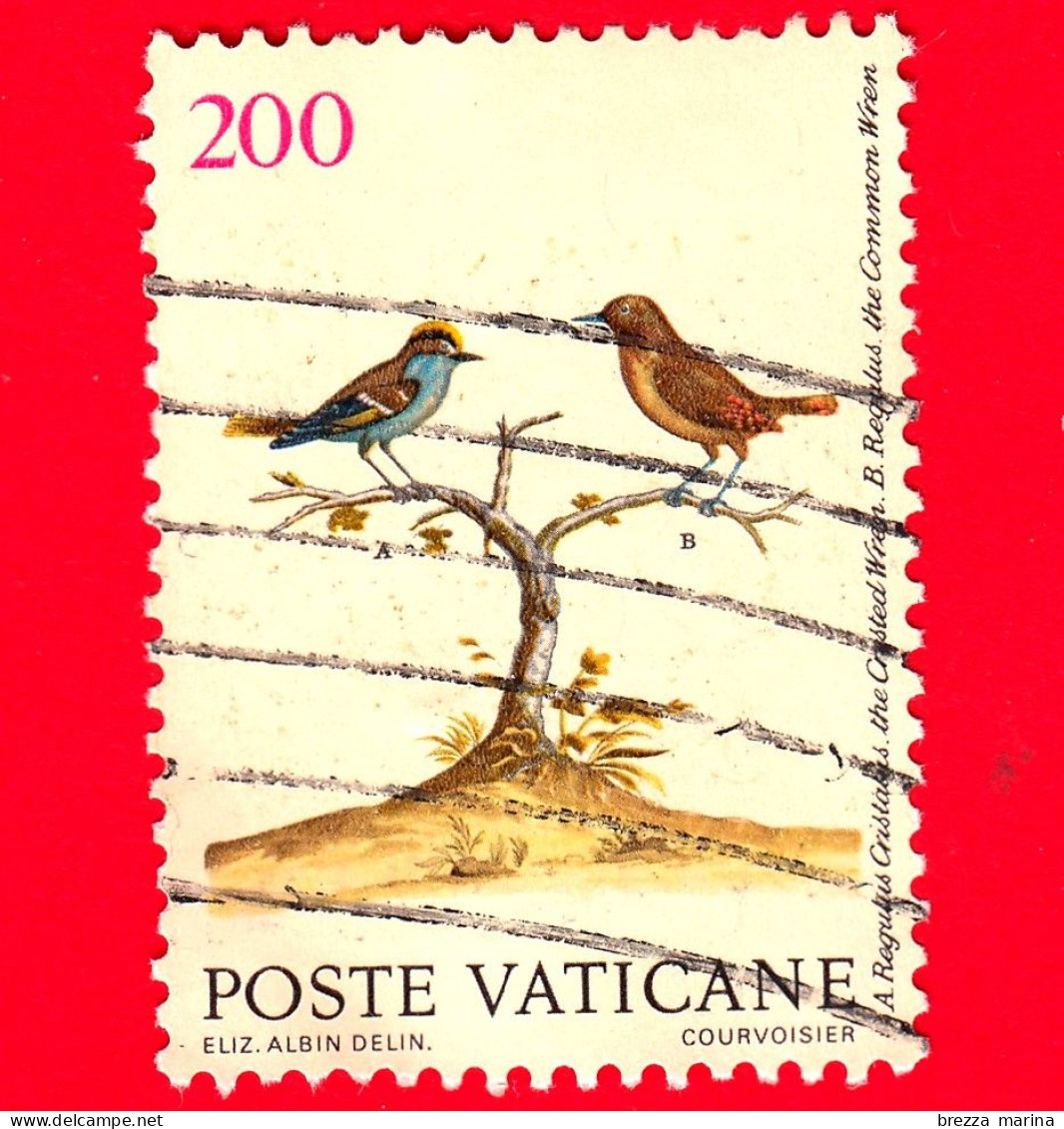 VATICANO  - Usato - 1989 - Uccelli - Birds - Oiseaux - Regoli Crestati - 200 - Usados