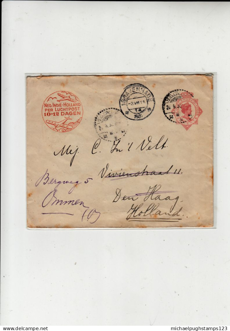 Netherlands East Indies / Stationery / Airamil / Postmarks / Holland - Autres & Non Classés