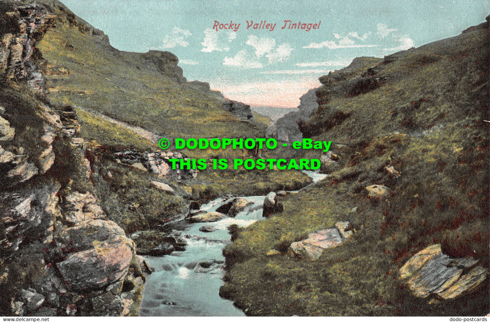 R512260 Tintagel. Rocky Valley. Postcard - World