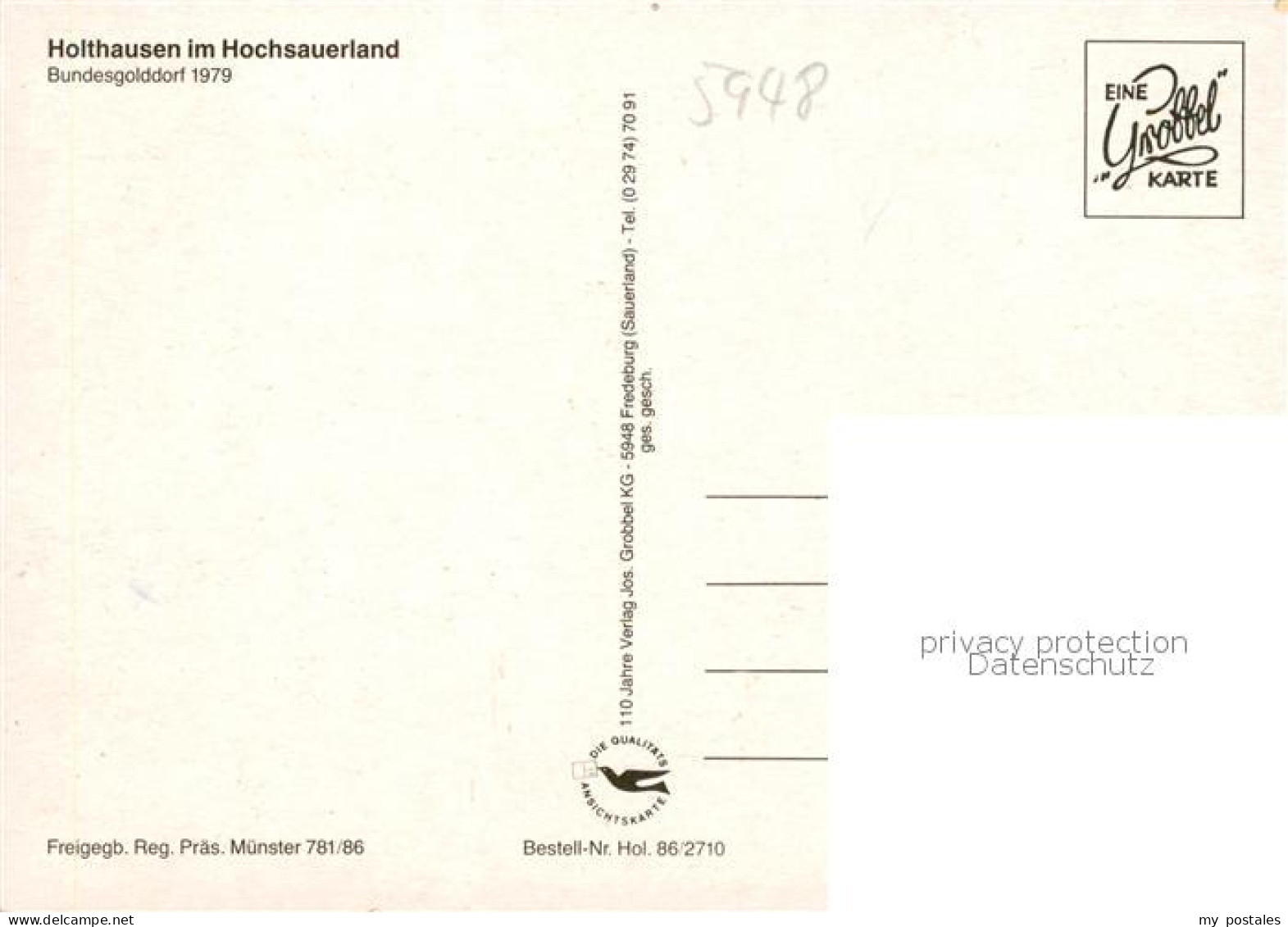 73855243 Holthausen Sauerland Bundesgolddorf 1979 Holthausen Sauerland - Schmallenberg