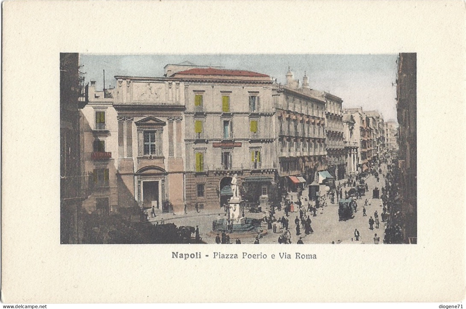 Napoli Piazza Poerio E Via Roma Animata - Napoli